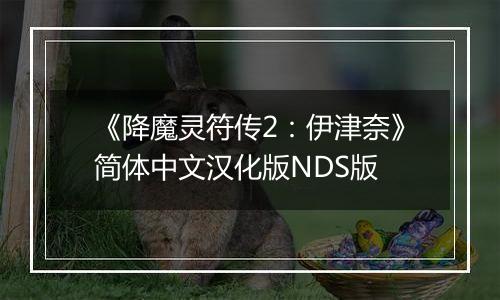 《降魔灵符传2：伊津奈》简体中文汉化版NDS版