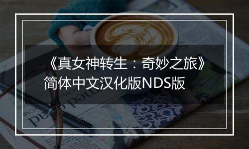 《真女神转生：奇妙之旅》简体中文汉化版NDS版