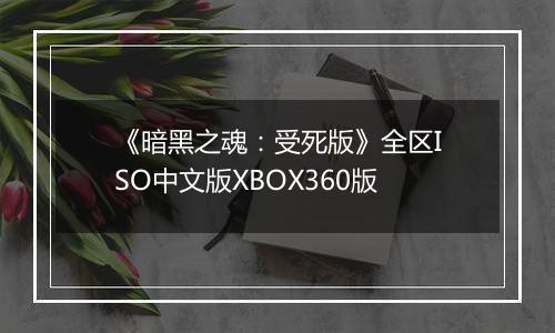 《暗黑之魂:受死版》全区ISO中文版XBOX360版