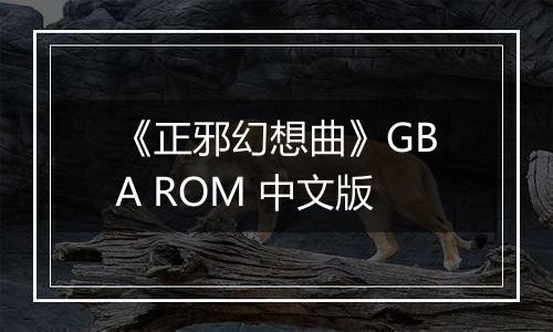 《正邪幻想曲》GBA ROM 中文版