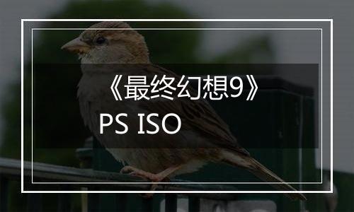 《最终幻想9》PS ISO