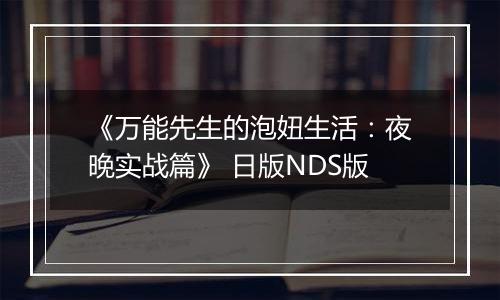 《万能先生的泡妞生活:夜晚实战篇》 日版NDS版