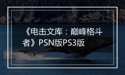 《电击文库:巅峰格斗者》PSN版PS3版