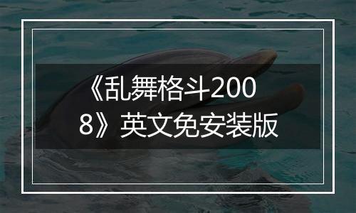 《乱舞格斗2008》英文免安装版
