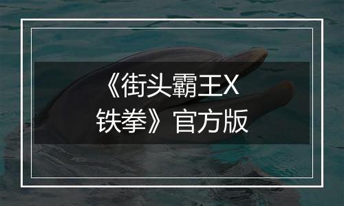 《街头霸王X铁拳》官方版