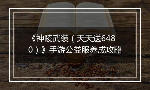 《神陵武装（天天送6480）》手游公益服养成攻略