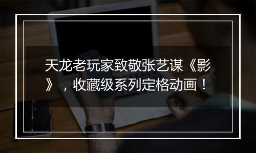 天龙老玩家致敬张艺谋《影》，收藏级系列定格动画！