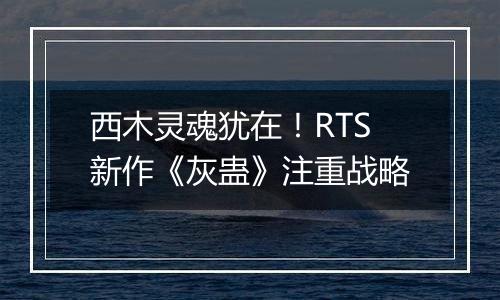 西木灵魂犹在！RTS新作《灰蛊》注重战略