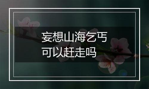 妄想山海乞丐可以赶走吗