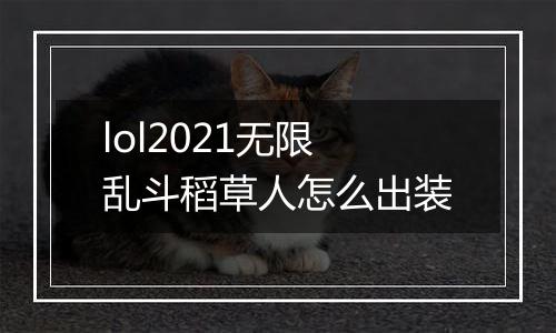 lol2021无限乱斗稻草人怎么出装