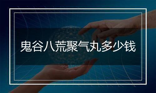 鬼谷八荒聚气丸多少钱