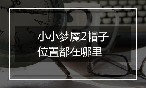 小小梦魇2帽子位置都在哪里