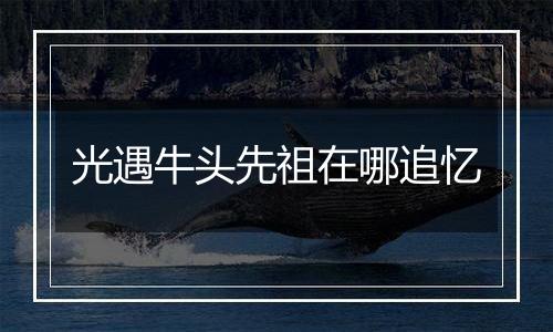 光遇牛头先祖在哪追忆
