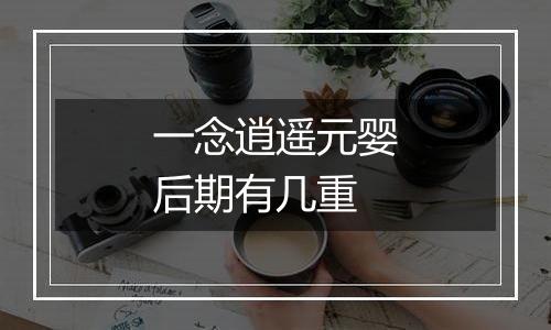 一念逍遥元婴后期有几重