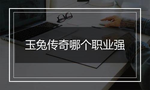 玉兔传奇哪个职业强