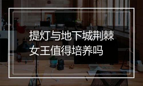 提灯与地下城荆棘女王值得培养吗