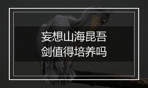 妄想山海昆吾剑值得培养吗