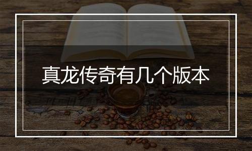 真龙传奇有几个版本
