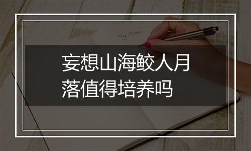 妄想山海鲛人月落值得培养吗