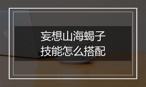 妄想山海蝎子技能怎么搭配