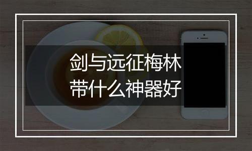 剑与远征梅林带什么神器好