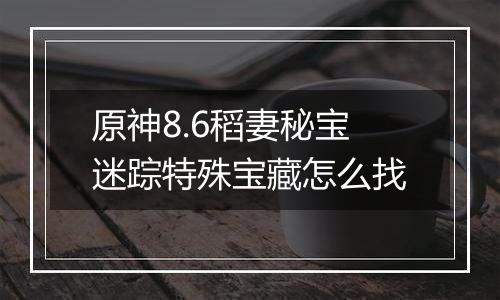 原神8.6稻妻秘宝迷踪特殊宝藏怎么找