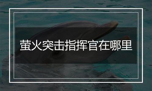 萤火突击指挥官在哪里