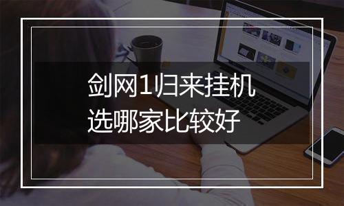 剑网1归来挂机选哪家比较好
