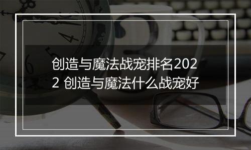 创造与魔法战宠排名2022 创造与魔法什么战宠好