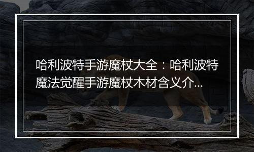 哈利波特手游魔杖大全：哈利波特魔法觉醒手游魔杖木材含义介绍(二)