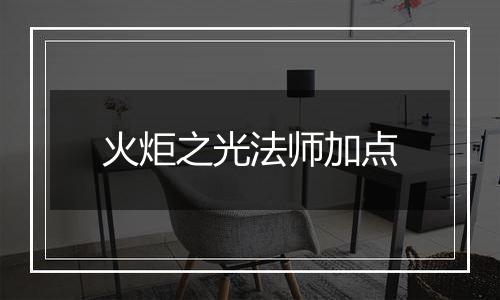 火炬之光法师加点