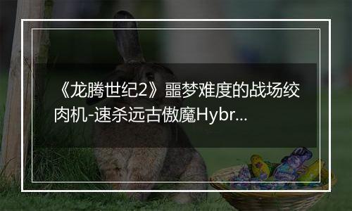 《龙腾世纪2》噩梦难度的战场绞肉机-速杀远古傲魔Hybris与杂谈
