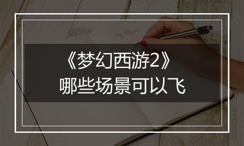 《梦幻西游2》哪些场景可以飞
