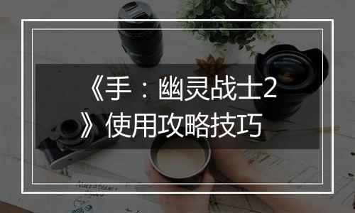 《手：幽灵战士2》使用攻略技巧