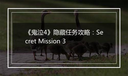 《鬼泣4》隐藏任务攻略：Secret Mission 3