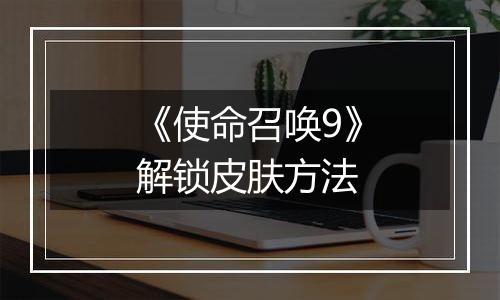 《使命召唤9》解锁皮肤方法