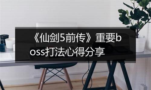 《仙剑5前传》重要boss打法心得分享