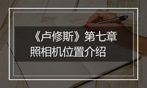 《卢修斯》第七章照相机位置介绍