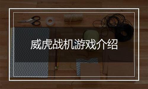 威虎战机游戏介绍