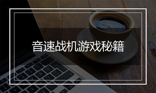 音速战机游戏秘籍