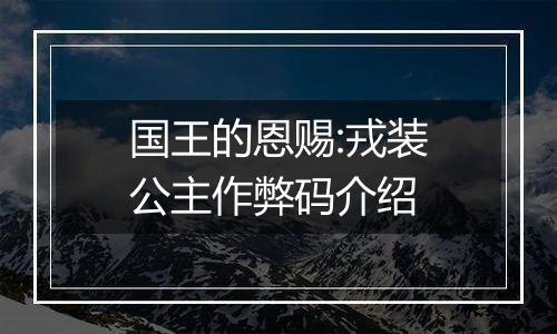 国王的恩赐:戎装公主作弊码介绍