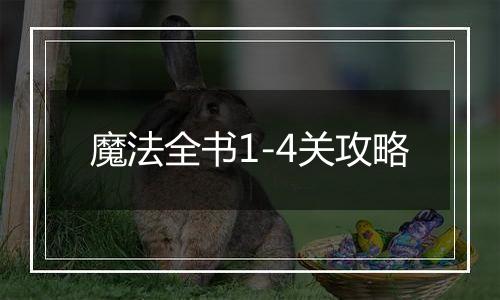 魔法全书1-4关攻略