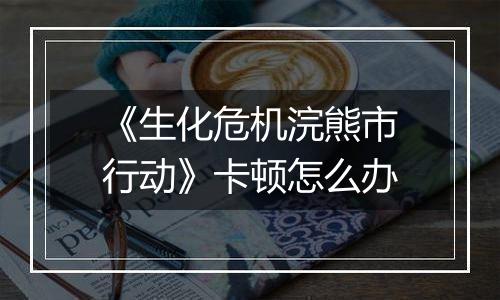 《生化危机浣熊市行动》卡顿怎么办