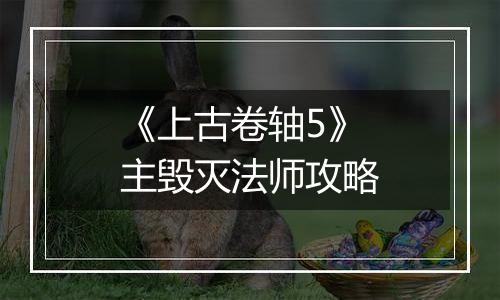 《上古卷轴5》主毁灭法师攻略