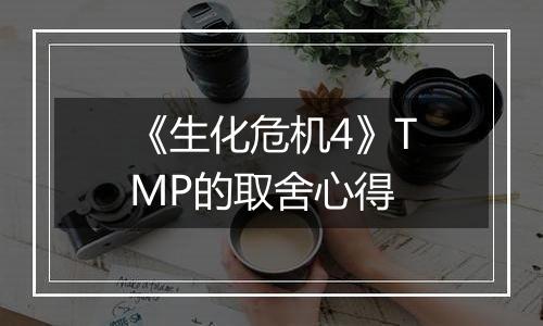《生化危机4》TMP的取舍心得