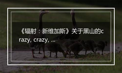 《辐射：新维加斯》关于黑山的crazy, crazy, crazy任务