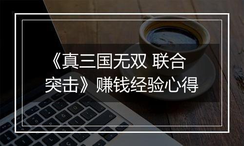 《真三国无双 联合突击》赚钱经验心得