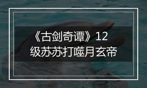 《古剑奇谭》12级苏苏打噬月玄帝