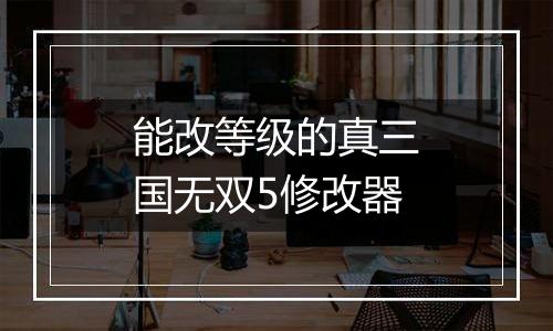 能改等级的真三国无双5修改器