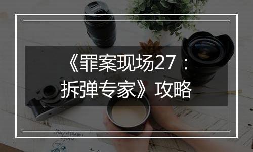 《罪案现场27：拆弹专家》攻略
